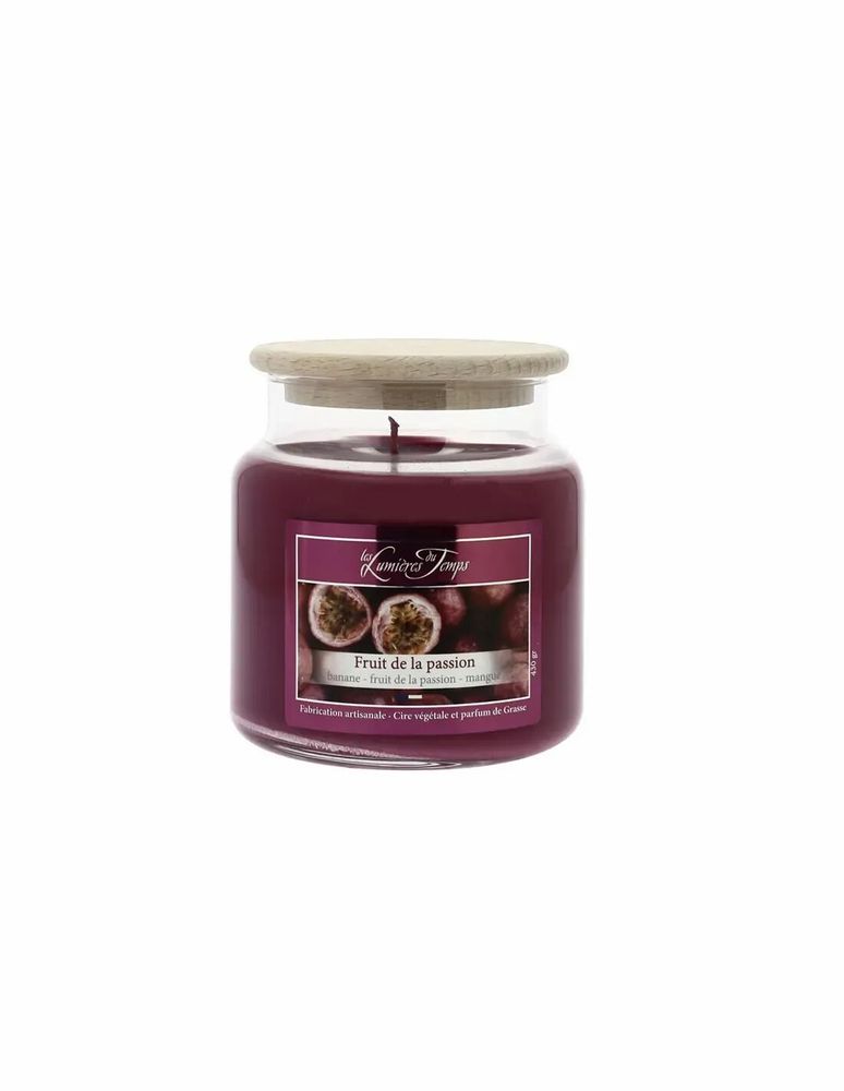 Bougies - Bougie Cire Colorée 430 g Fruit de la Passion - LES LUMIERES DU TEMPS