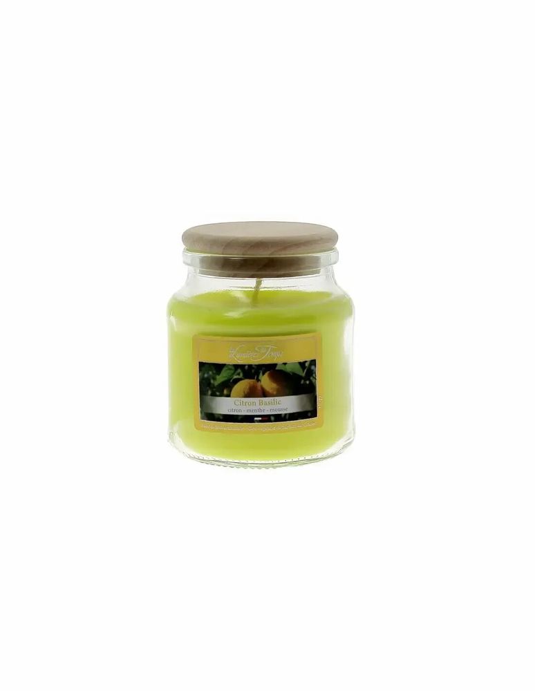 Bougies - Bougie Cire Colorée 145 g Citron Basilic - LES LUMIERES DU TEMPS